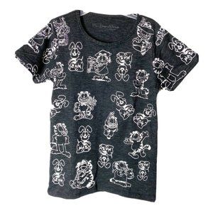 Garfield Odie Black White Stretch T-Shirt Sm/Med